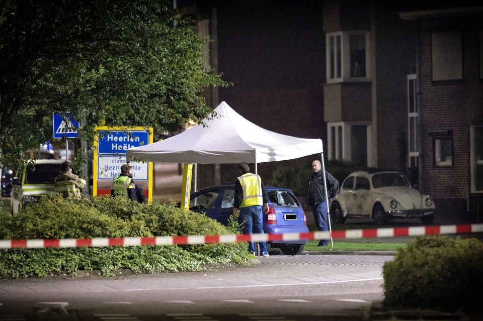 De crime scene destijds.