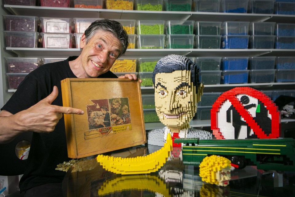 Dirk Denoyelle with a few Lego works 