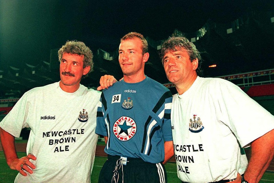 Terry McDermott, Alan Shearer and Kevin Keegan at Newcastle at the time.
