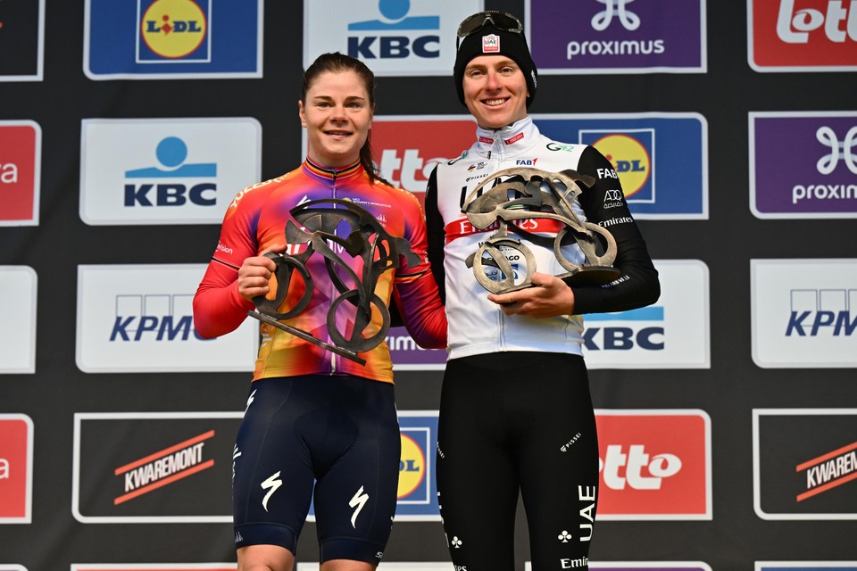 Lotte Kopecky en Tadej Pocagar winnaars van de vorig Ronde van Vlaanderen