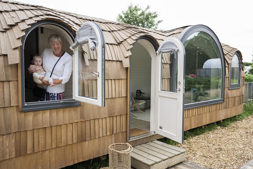 Deze cabin op De Glemping in Kasterlee is geschikt voor vier personen.  