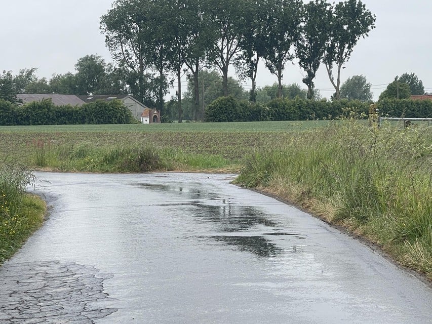 The rainfall in Vleteren.