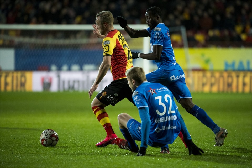 Engvall in actie tegen AA Gent afgelopen weekend. 