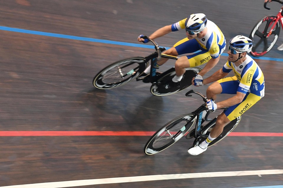 Robbe Ghys en Kenny De Ketele werden tweede in de madison.