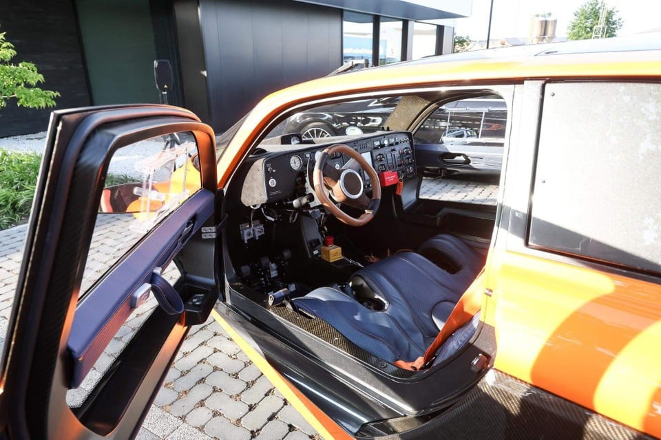Indoor view of the flying car.