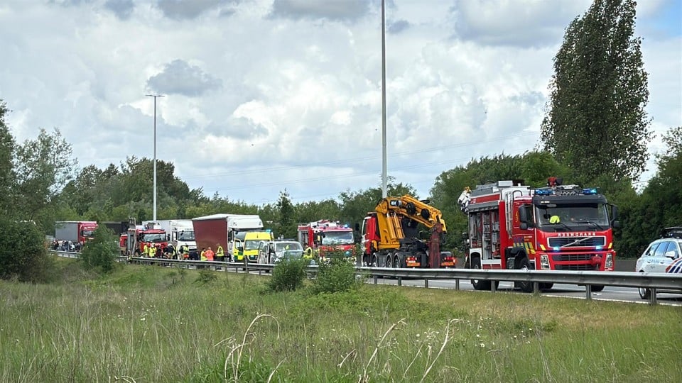 Heavy accident on A12 in Ekeren