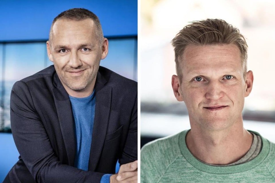 Xavier Taveirne (links) neemt de presentatie van het consumentenprogramma over van Sven Pichal (rechts), dat niet langer ‘De inspecteur’ zal heten.