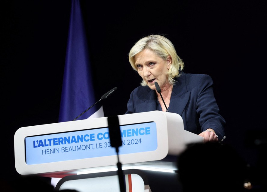 Le Pen sprak haar achterban al toe