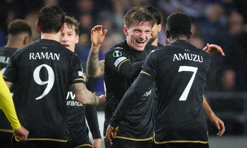 Het gelijkspel van Anderlecht leverde ons land 0.200 coëfficiëntpunten op.