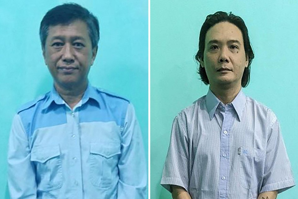 Onder anderen Kyaw Min Yu (links) en Phyo Zeya Thaw (rechts) werden geëxecuteerd. 