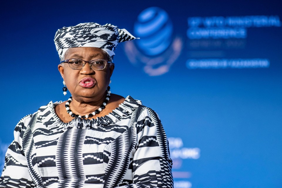Ngozi Okonjo-Iweala, directeur van de Wereldhandelsorganisatie. 