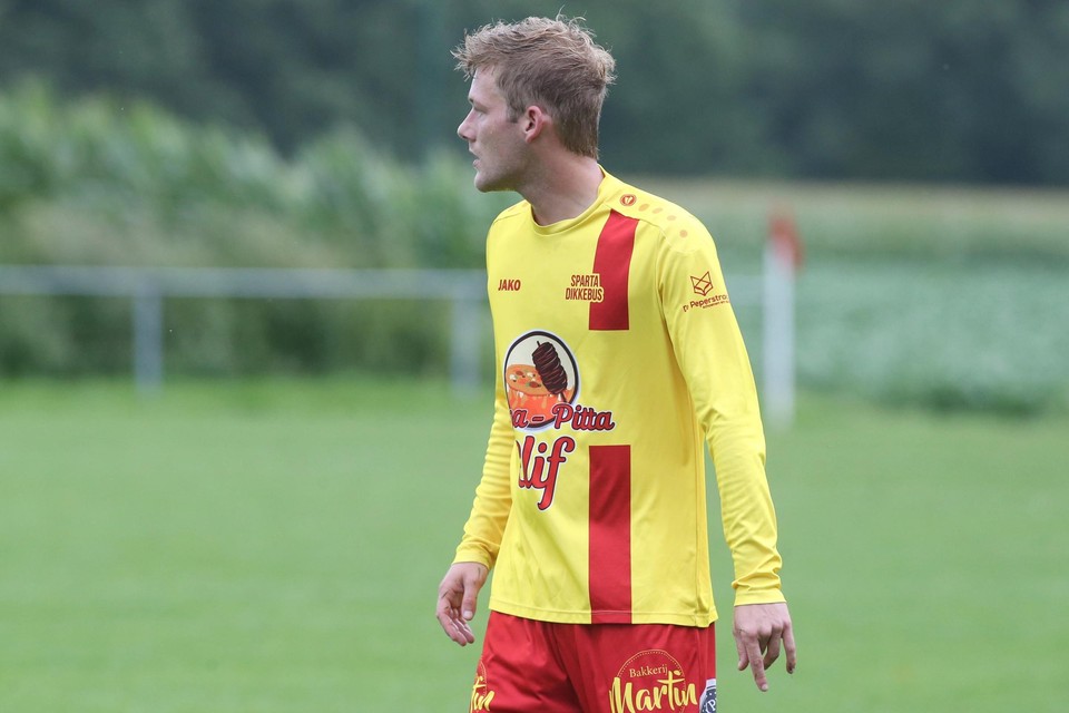 Mathias Leysen pikte zijn doelpuntje mee tegen Roeselare-Daisel. 