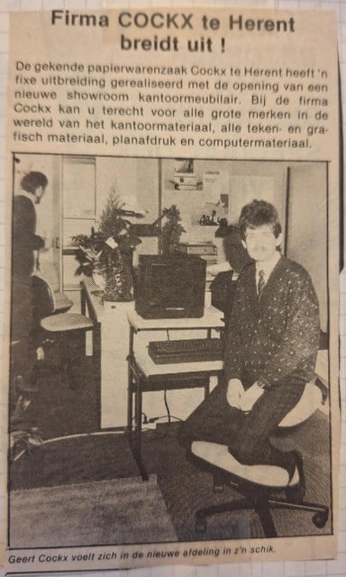 Geert bij de uitbreiding.