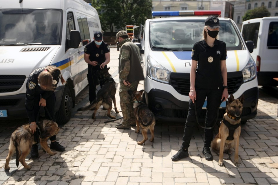 Archiefbeeld: politie in Kiev.