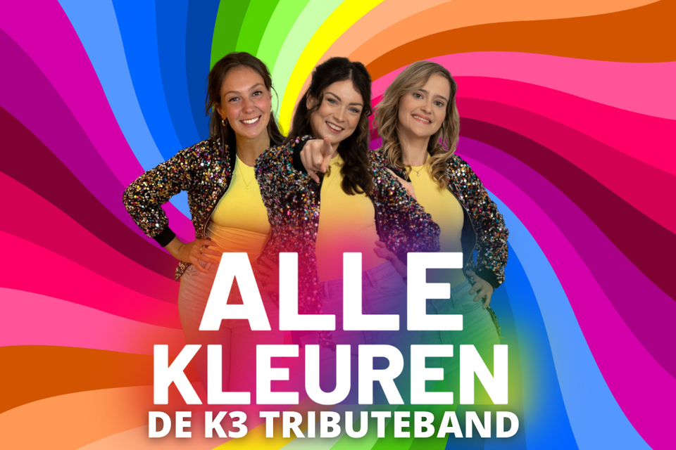 Alle Kleuren, een K3-tributeband, kreeg de zegen van Studio 100. Op de foto zie je, van links naar rechts, Noortje Van de Wetering, Leonie Marijnissen en Tineke Huysseune. 