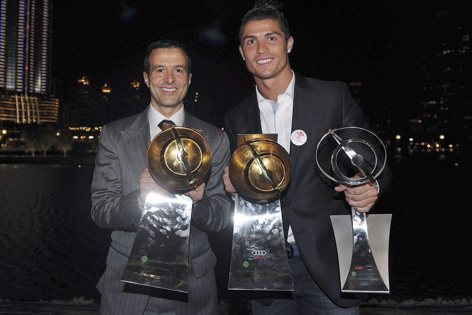 Jorde Mendes and Cristiano Ronaldo in better times.