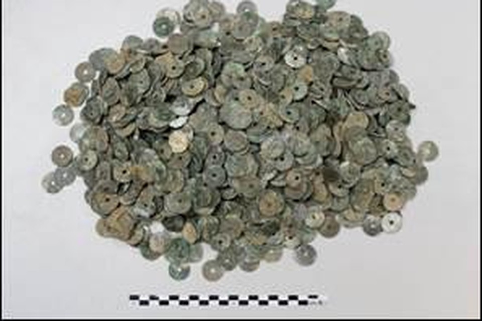 Bij de werken aan de Patria werden heel wat oude munten gevonden 