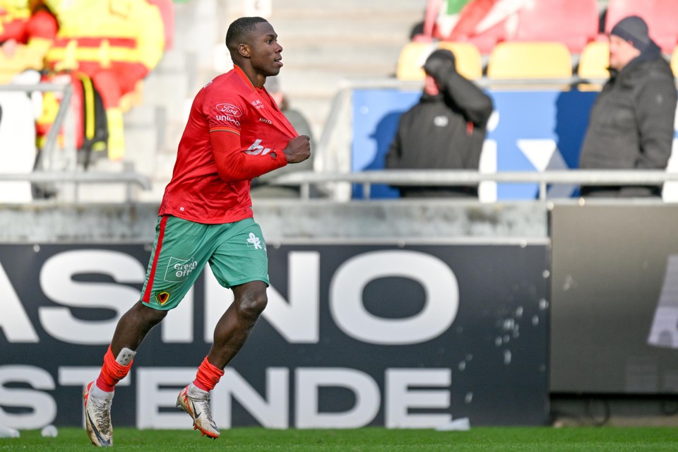 Mo Berte was the big man at KV Oostende against Zulte Waregem with two assists and the winning goal.