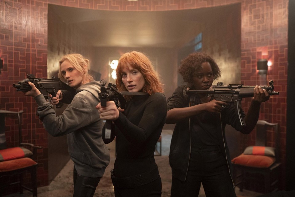 Diane Kruger, Jessica Chastain en Lupita Nyong’o: drie geheim agentes die moeten samenwerken om de wereld te redden.  