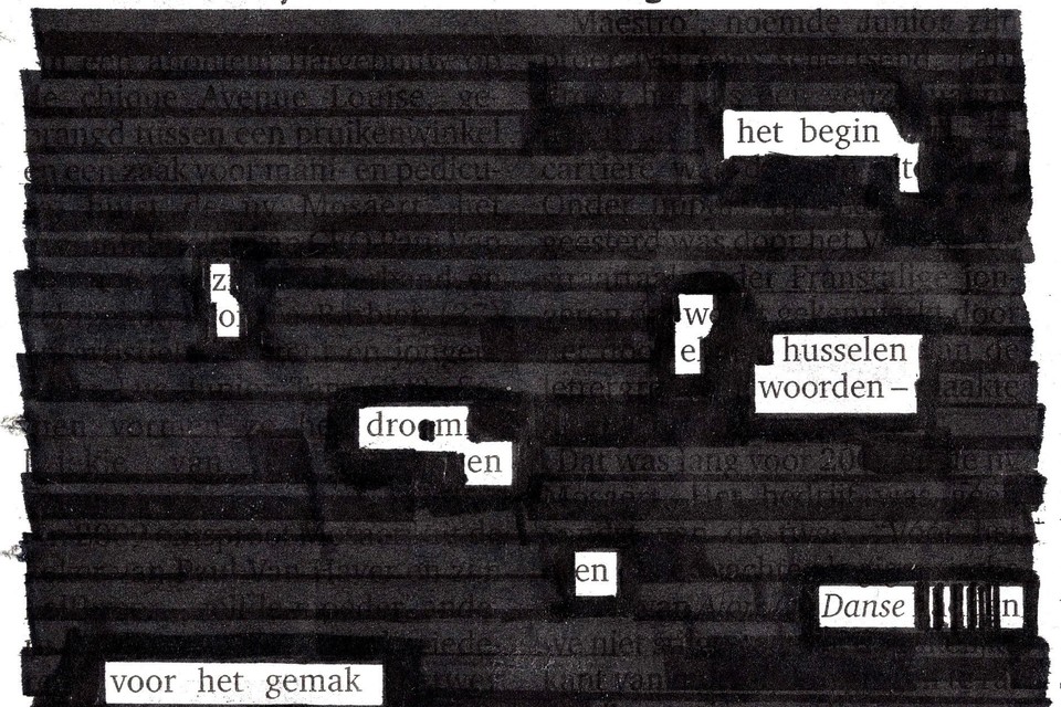 Uit een stuk over de artiest Stromae uit ‘Gazet Van Antwerpen’ van zaterdag 15 januari 2022 distilleerde Dimitri Antonissen bovenstaand gedicht. 