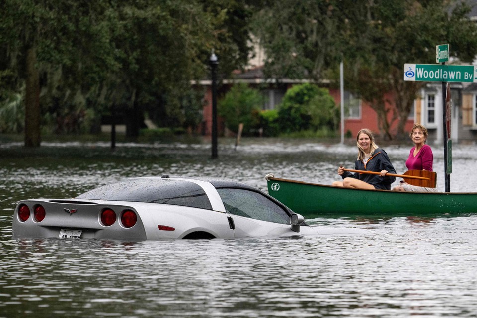 Ook in Orlando veranderden straten in rivieren 
