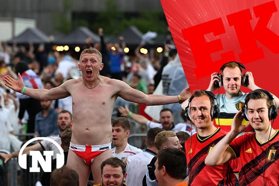 Deze fan in Manchester zag en ziet het nog helemaal zitten.