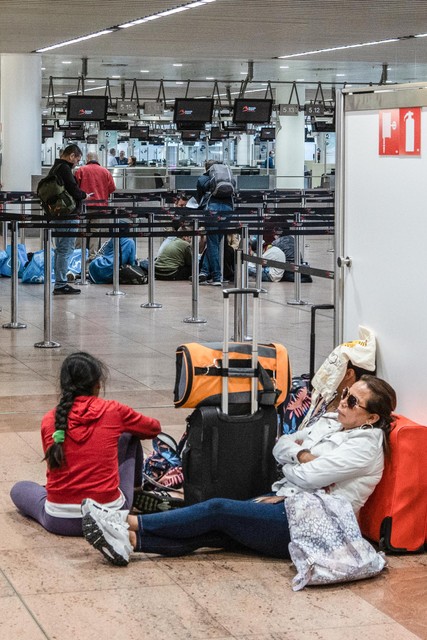 Maandag werden alle vluchten op de luchthaven van Brussels Airlines geschrapt door de nationale staking 