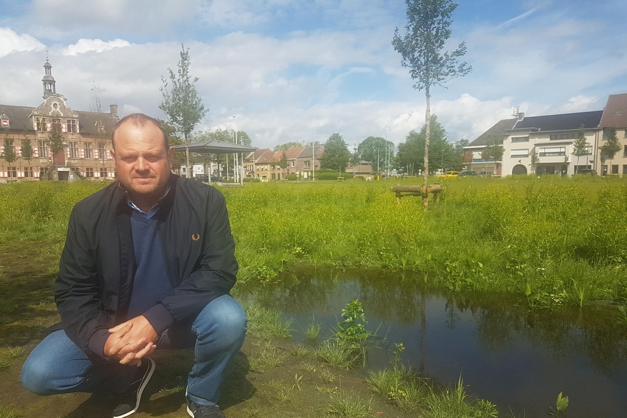 Onkruid overwoekert eens zo mooie gemeenteplein: “Bidden dat het stopt