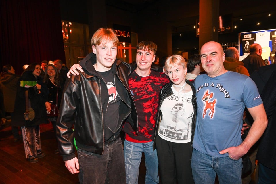 Aster, Benjamin, Renée en Frederik genoten samen van het concert.
