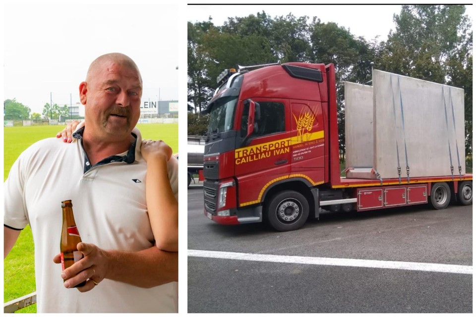 Dario was met een truck vol betonblokken van transportfirma Cailliau onderweg in Frankrijk toen het tot een ongeval kwam.