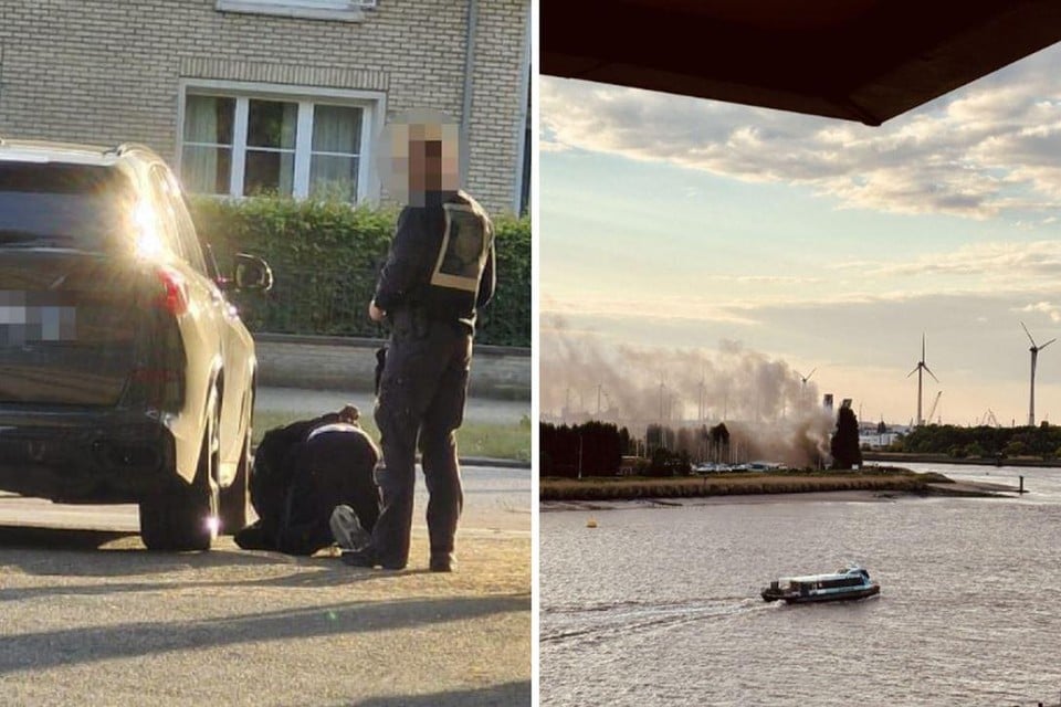 Heavy fire after possible arson in the beach bar in Antwerp: suspect arrested (left bank)