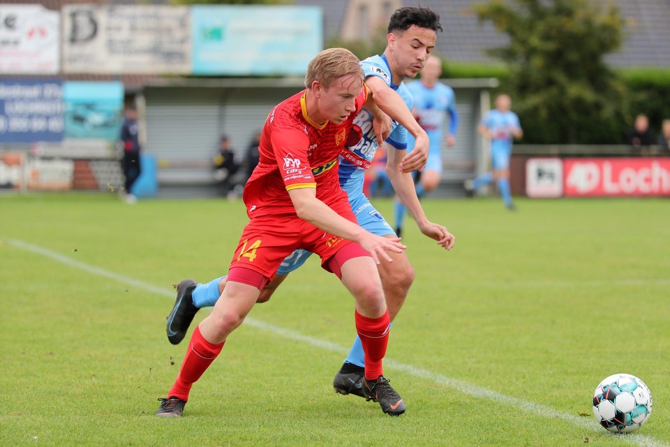 Jamie Tuyttens scoorde vorig weekend twee keer in Lochristi, maar Anzegem verloor met 3-2.