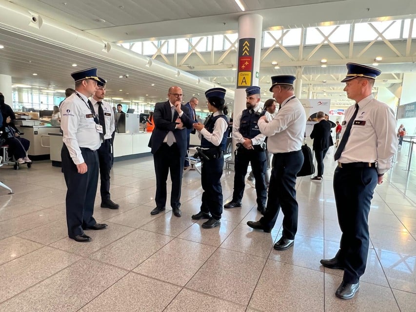 Quintin visiting Brussels Airport.