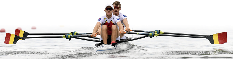 Roeiers Niels Van Zandweghe en Tim Brys nemen samen deel aan de Olympische Spelen.  
