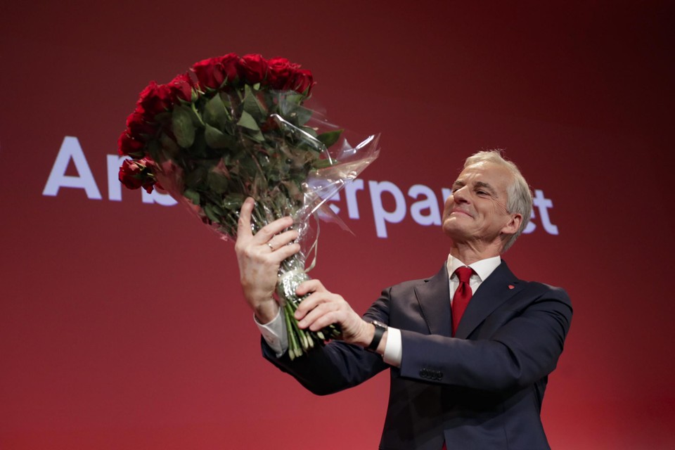 De sociaaldemocratische oppositiepartij van Jonas Gahr Støre won de parlementsverkiezingen.