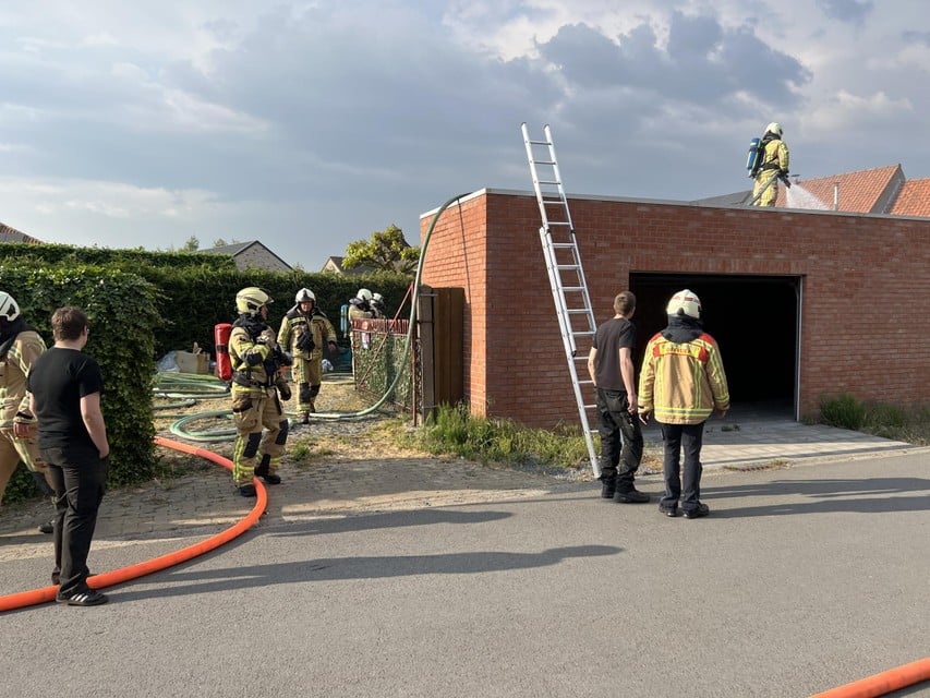 Only the roof of the garage was damaged.
