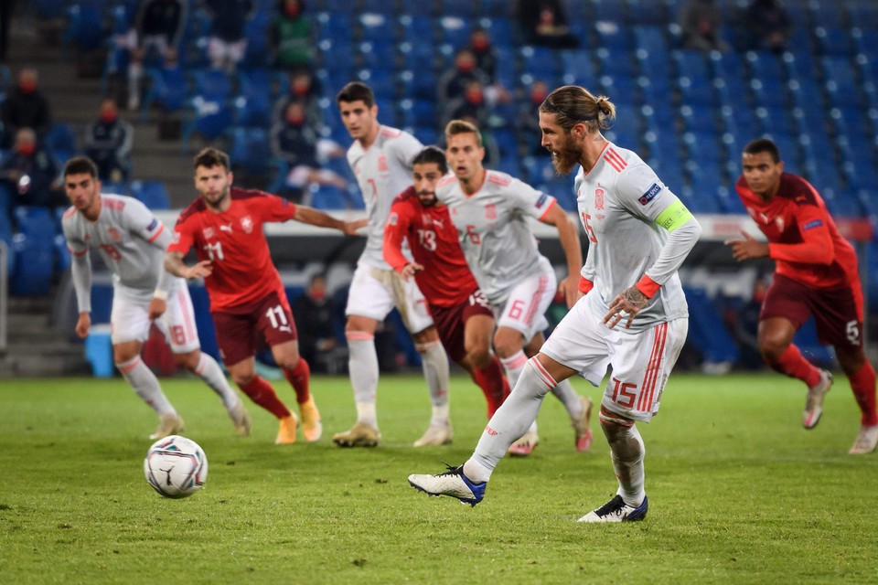 Sergio Ramos miste tot twee keer toe vanop de stip.