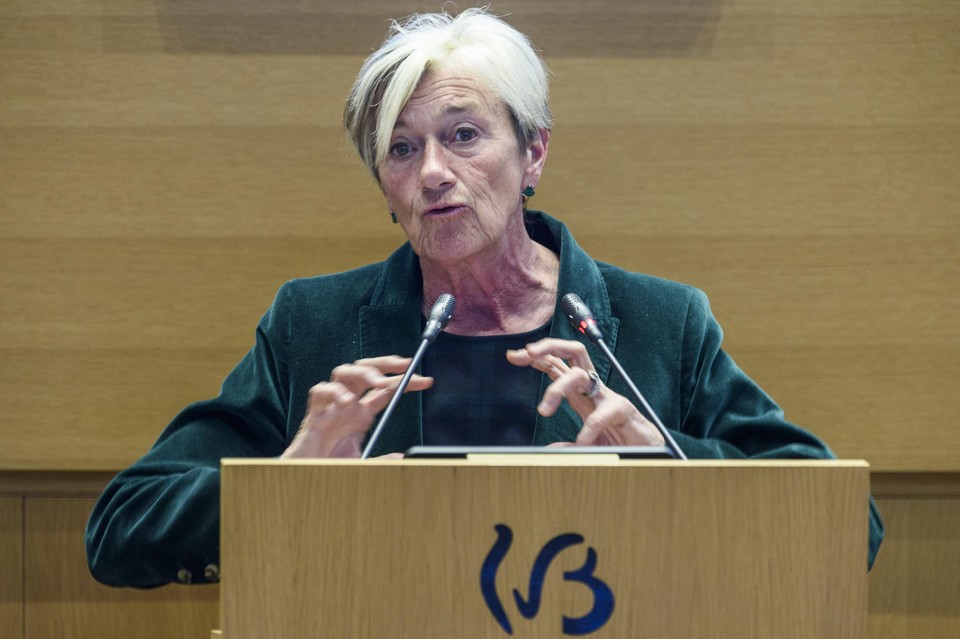 Françoise Bertieaux (MR), minister van Hoger Onderwijs in de Franse Gemeenschapsregering.