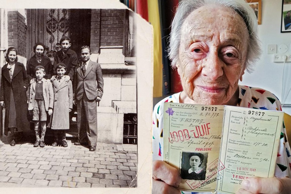 Eva Fastag (102), tegen wil en dank typiste in Kazerne Dossin. Ze zag elke gedeporteerde Jood vertrekken, onder wie haar hele familie. 