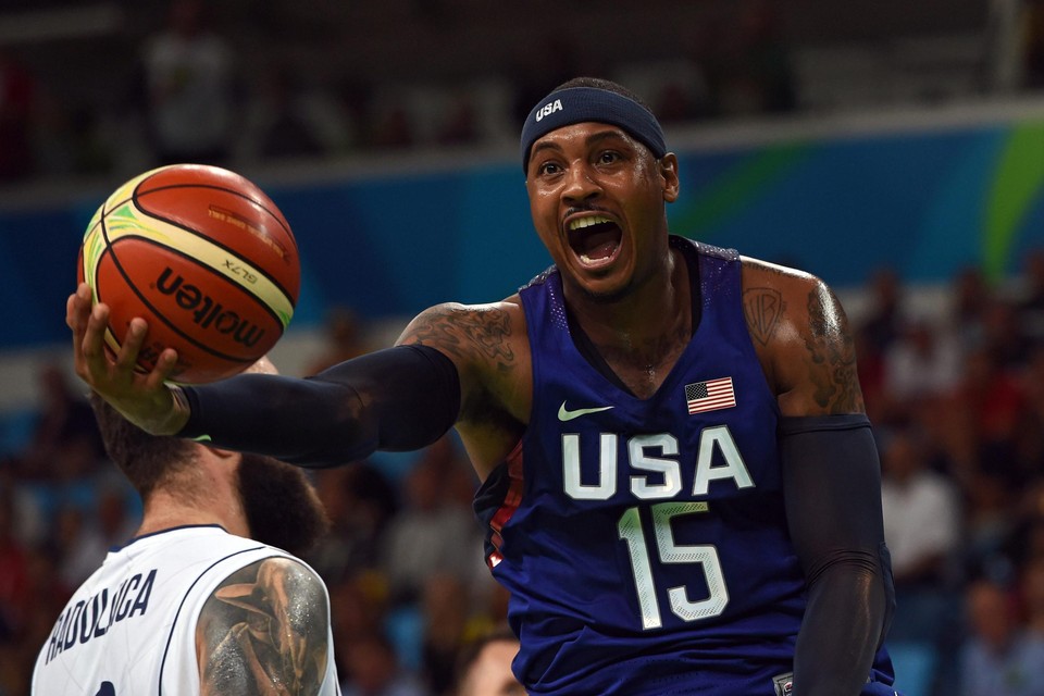 Carmelo Anthony won three Olympic gold medals with the United States.