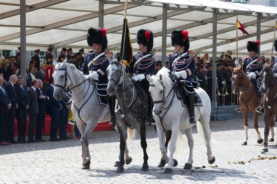 The Royal Escort on the military parade of 2017.