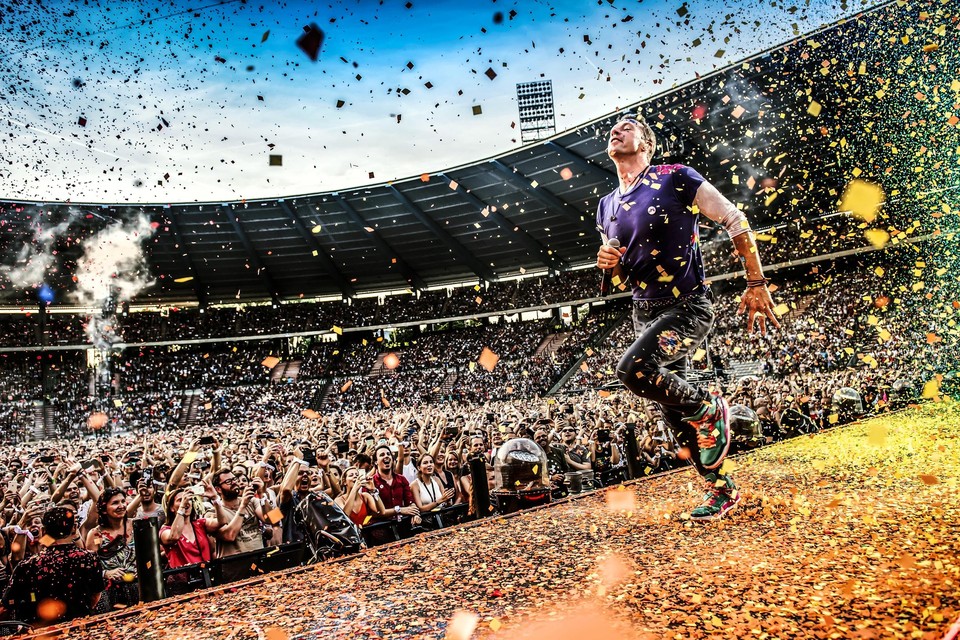 Vanaf nu gebruikt Coldplay alleen nog maar biologisch afbreekbare confetti