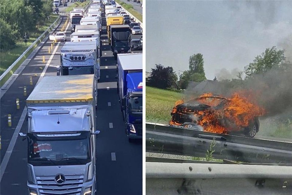 Very busy on Flemish highways: almost 200 kilometers of traffic jams