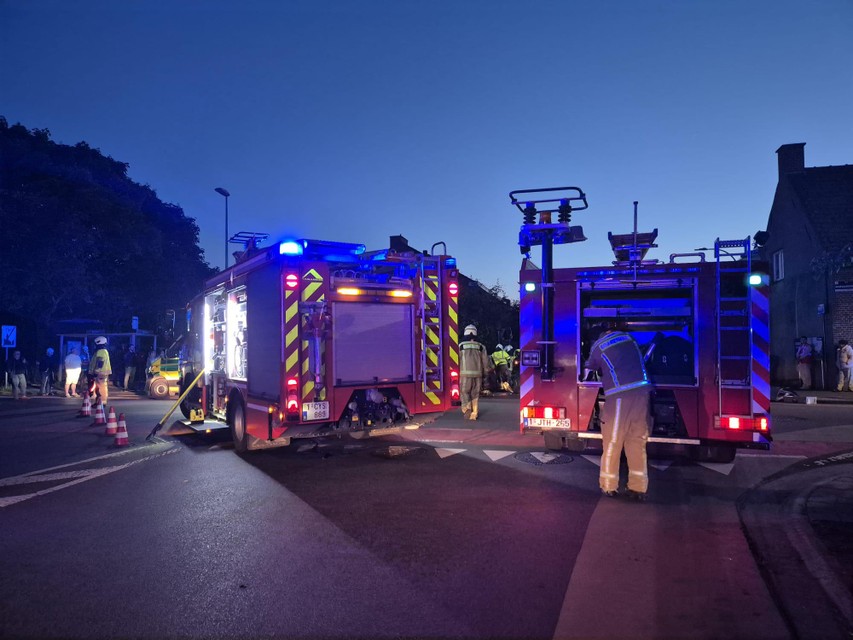 The intersection remained blocked for a while during the rescue operation.