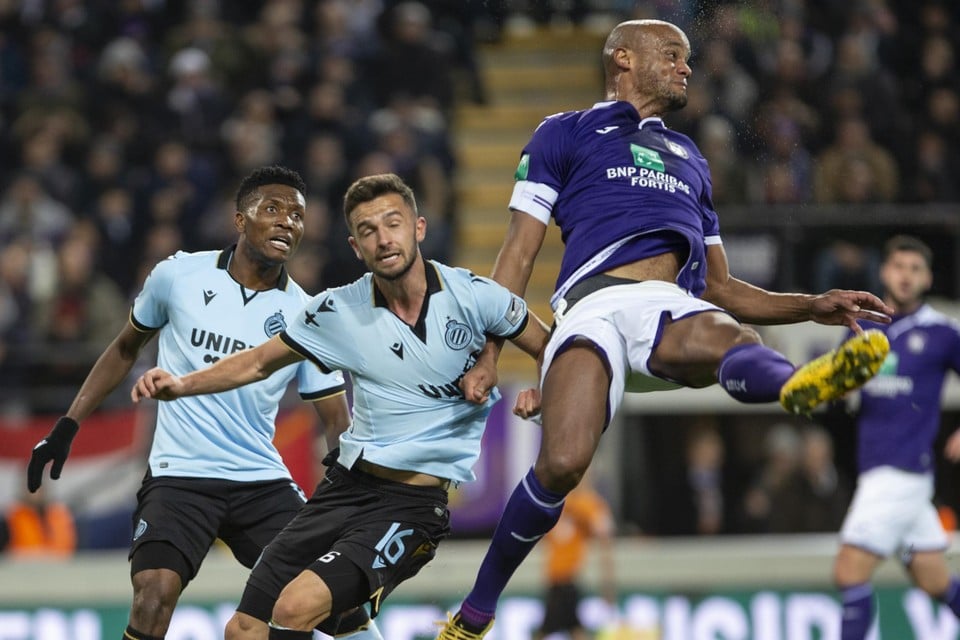 De laatste keer dat Club Brugge en Anderlecht tegenover elkaar stonden (19 januari 2020) was Kompany nog voetballer.  