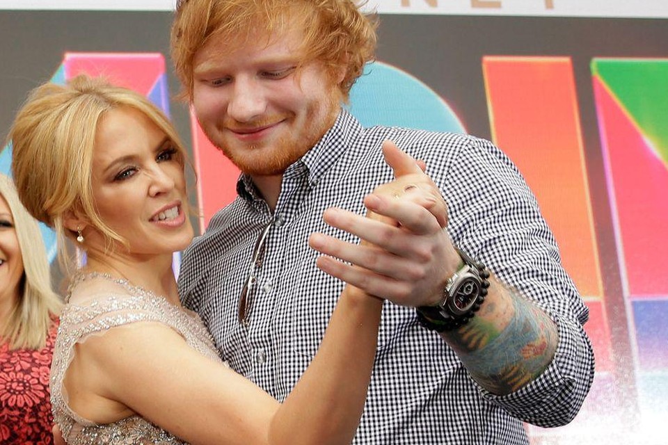 Kylie Minogue en Ed Sheeran: het klikt. 