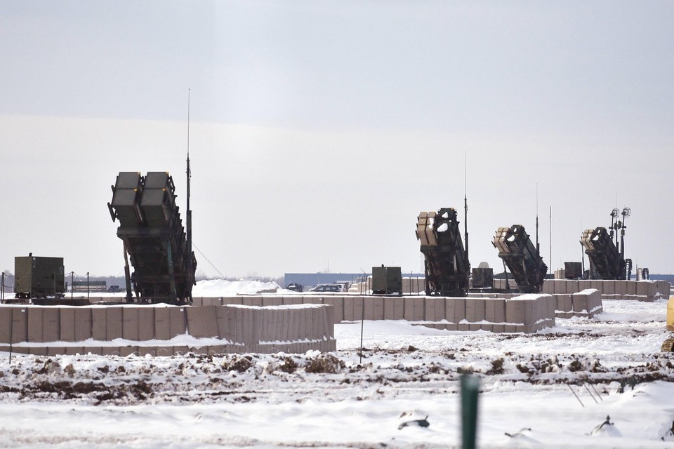 Amerikaanse Patriot-systemen bewaken de luchthaven van Rzeszów.