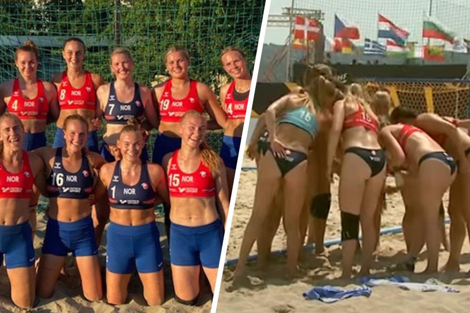 De Noorse beachhandbalmeisjes speelden op het EK met shorts in plaats van de weinig verhullende bikinibroekjes  