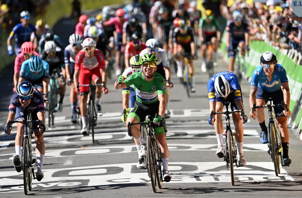 Cavendish pakte in 2021 zijn 34ste ritzege in de Tour.