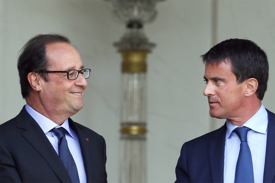 François Hollande en Manuel Valls.
